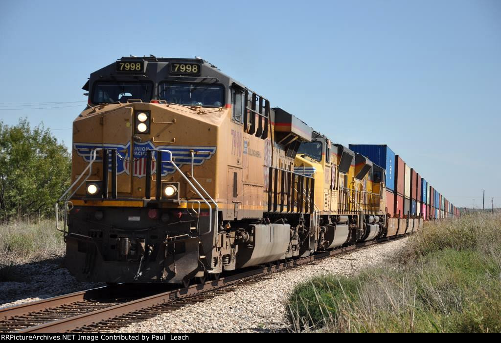 Westbound stack train